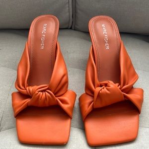 Marc Fisher Orange Slip ons. Great condition